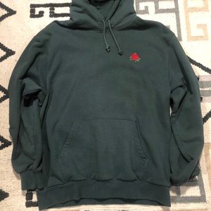 green rose hoodie